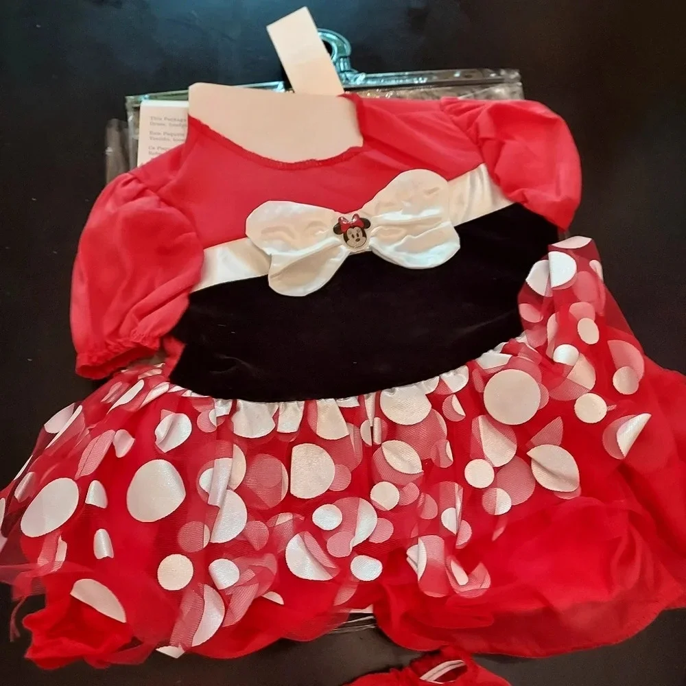 Disney Baby Minnie Mouse Outfit Halloween Costume in Size 12-18 Months COMPLETE
